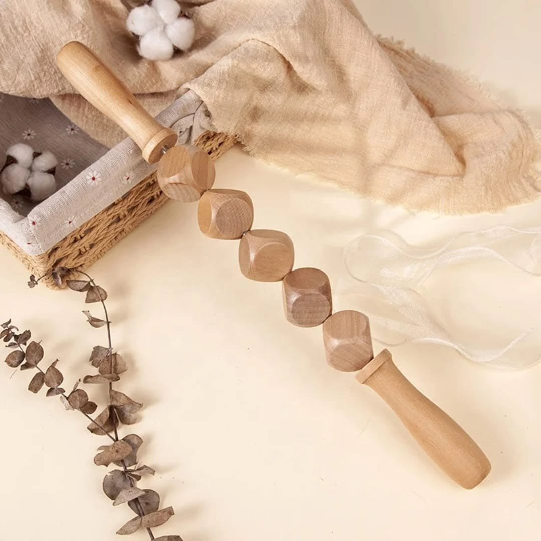 6 Wooden Massage Roller