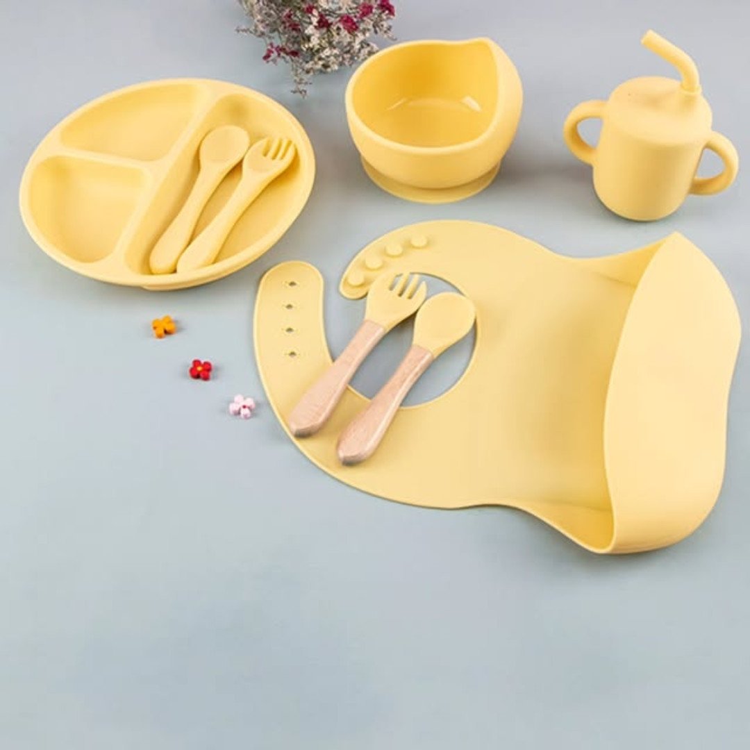 Eco Friendly Silicone Feeding Set