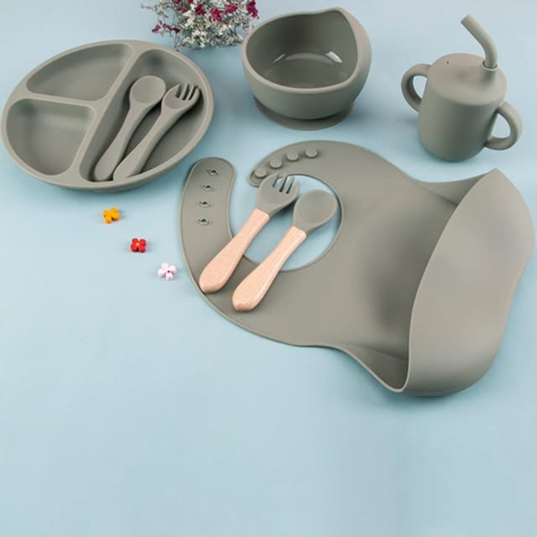 Eco Friendly Silicone Feeding Set