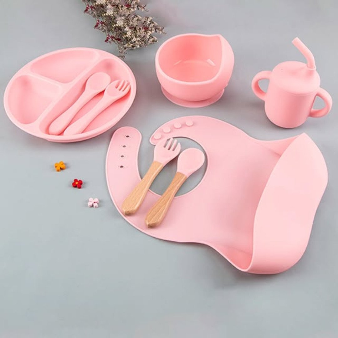 Eco Friendly Silicone Feeding Set