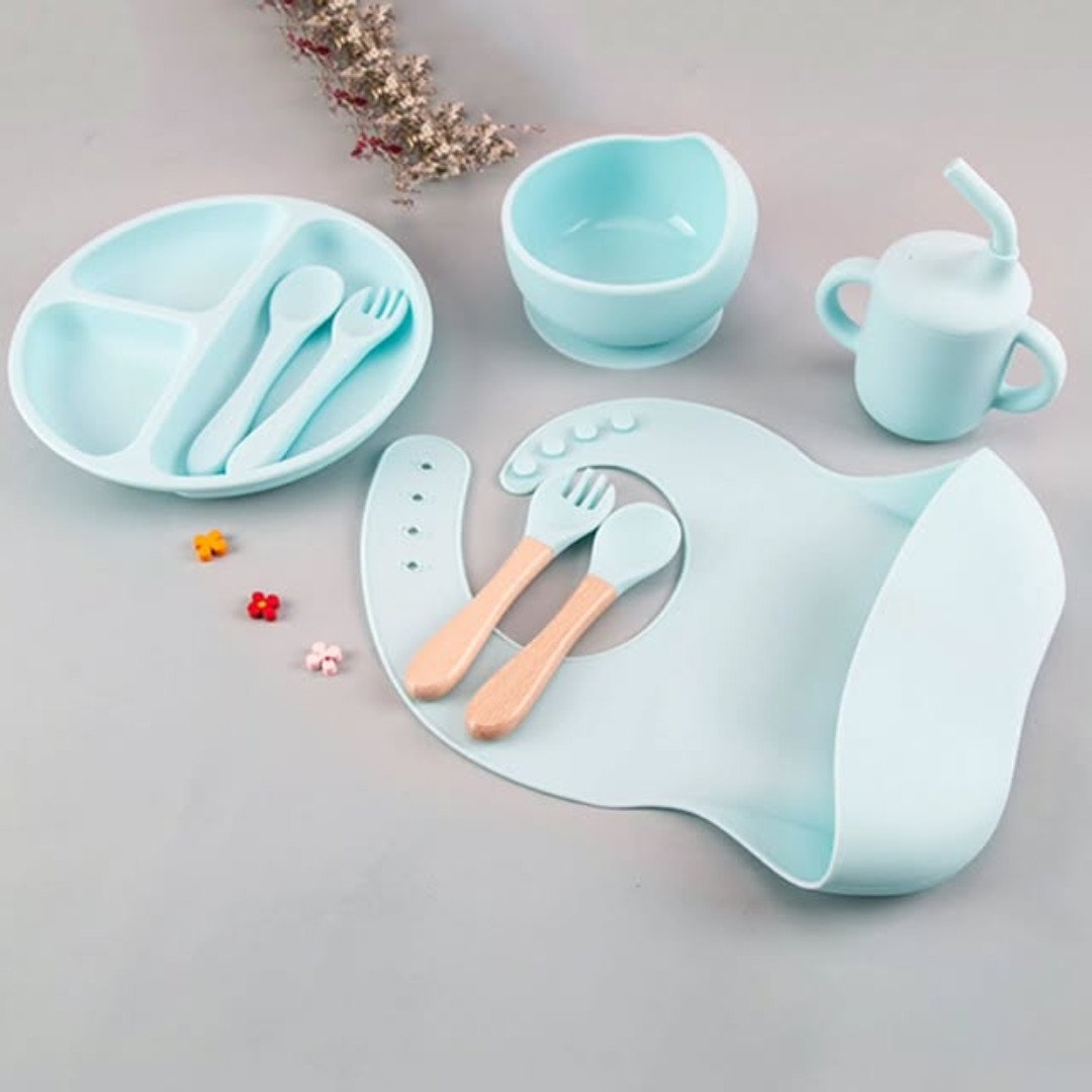 Eco Friendly Silicone Feeding Set