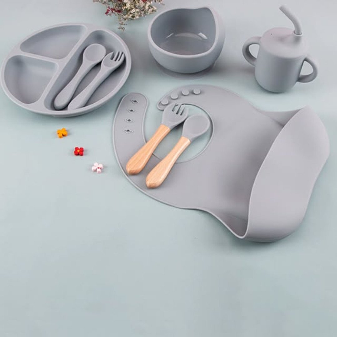 Eco Friendly Silicone Feeding Set