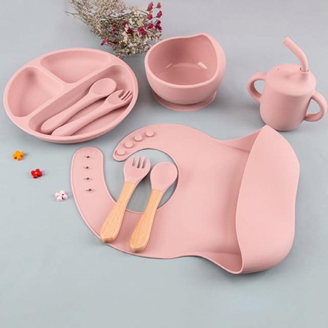 Eco Friendly Silicone Feeding Set