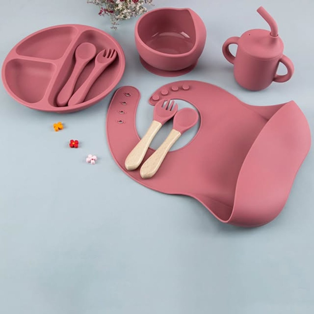 Eco Friendly Silicone Feeding Set