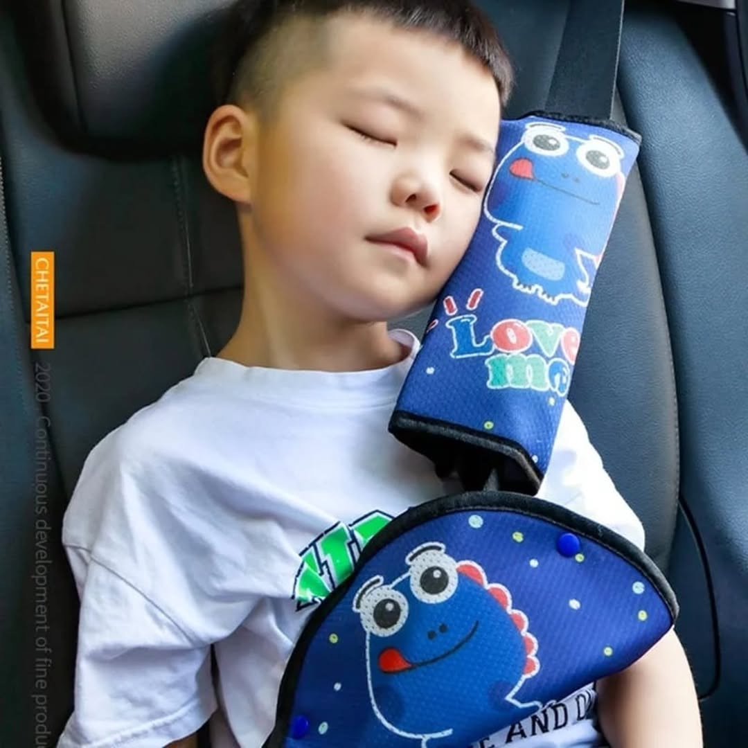 Seat Belt Adjuster and Pillow for Kids
