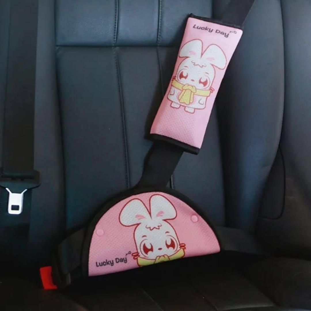 Seat Belt Adjuster and Pillow for Kids