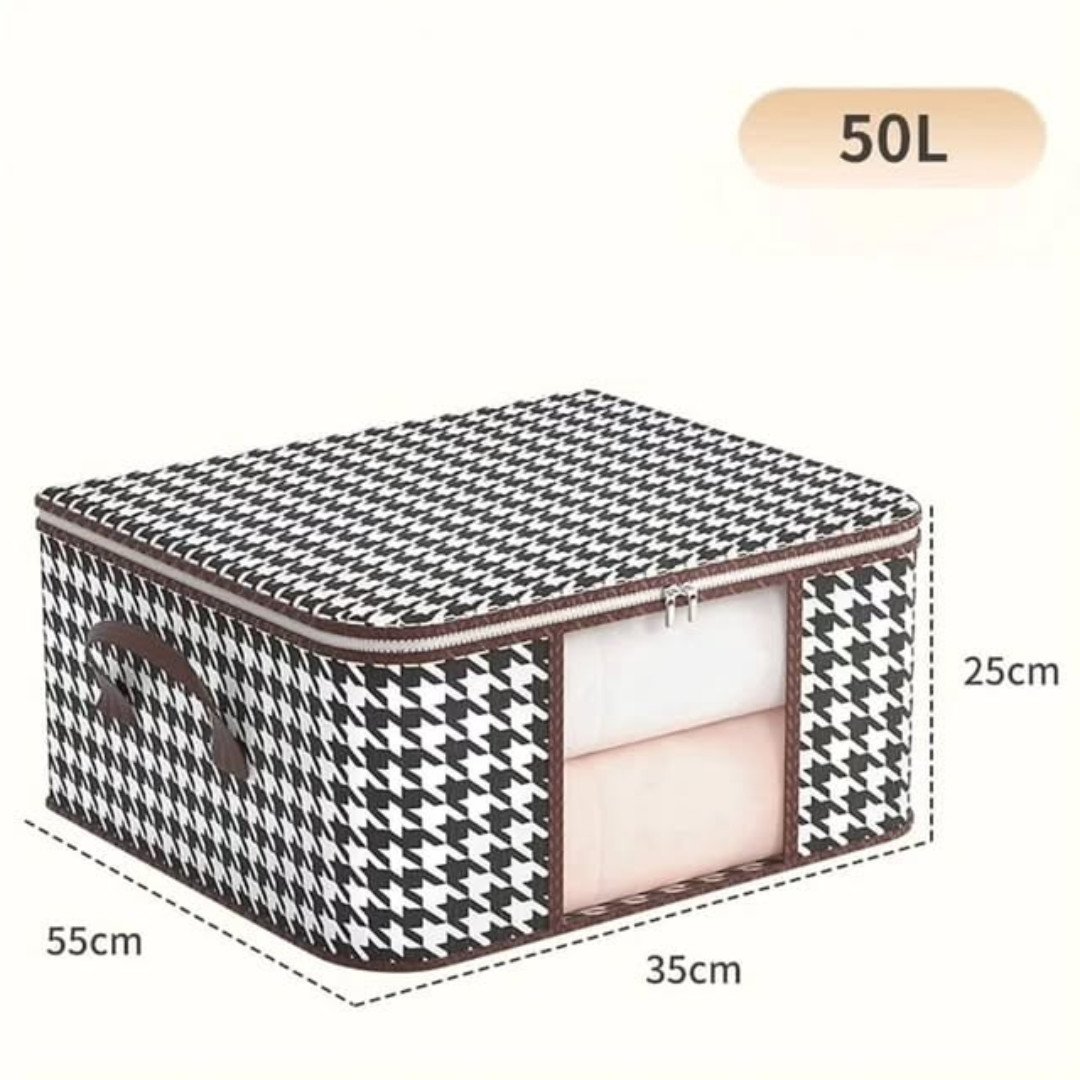 2 in 1 Foldable Large Cloth Organizer Storage Box