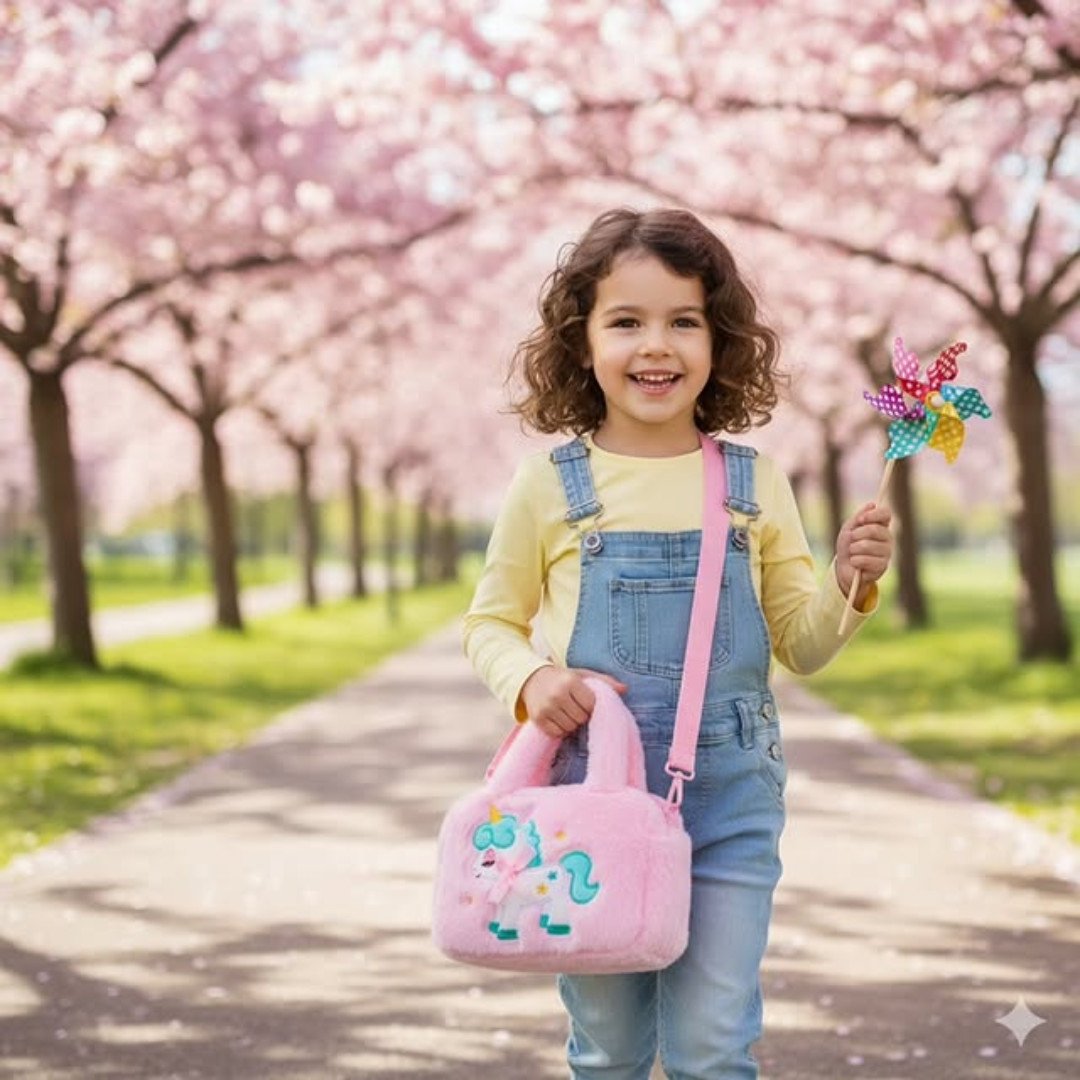Girls Fluffy Bag