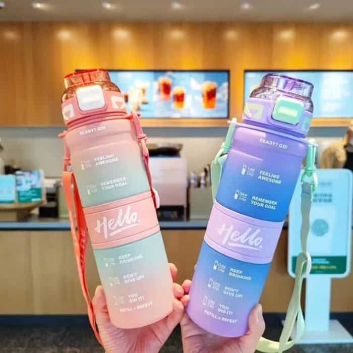 1L Motivational Outdoor Water Bottle