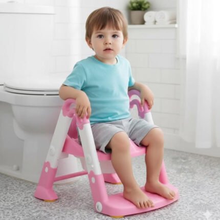 Kids Potty Ladder with Built in Small Potty