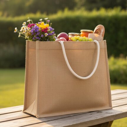 Linen Reusable Eco Friendly Shopping Jute Bags