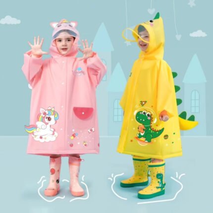 Cartoon Themed Kids Raincoats