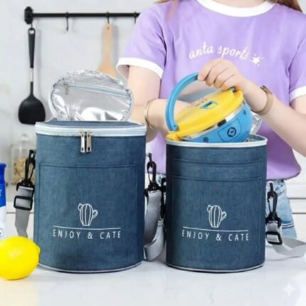 Insulated Round Lunch Bag
