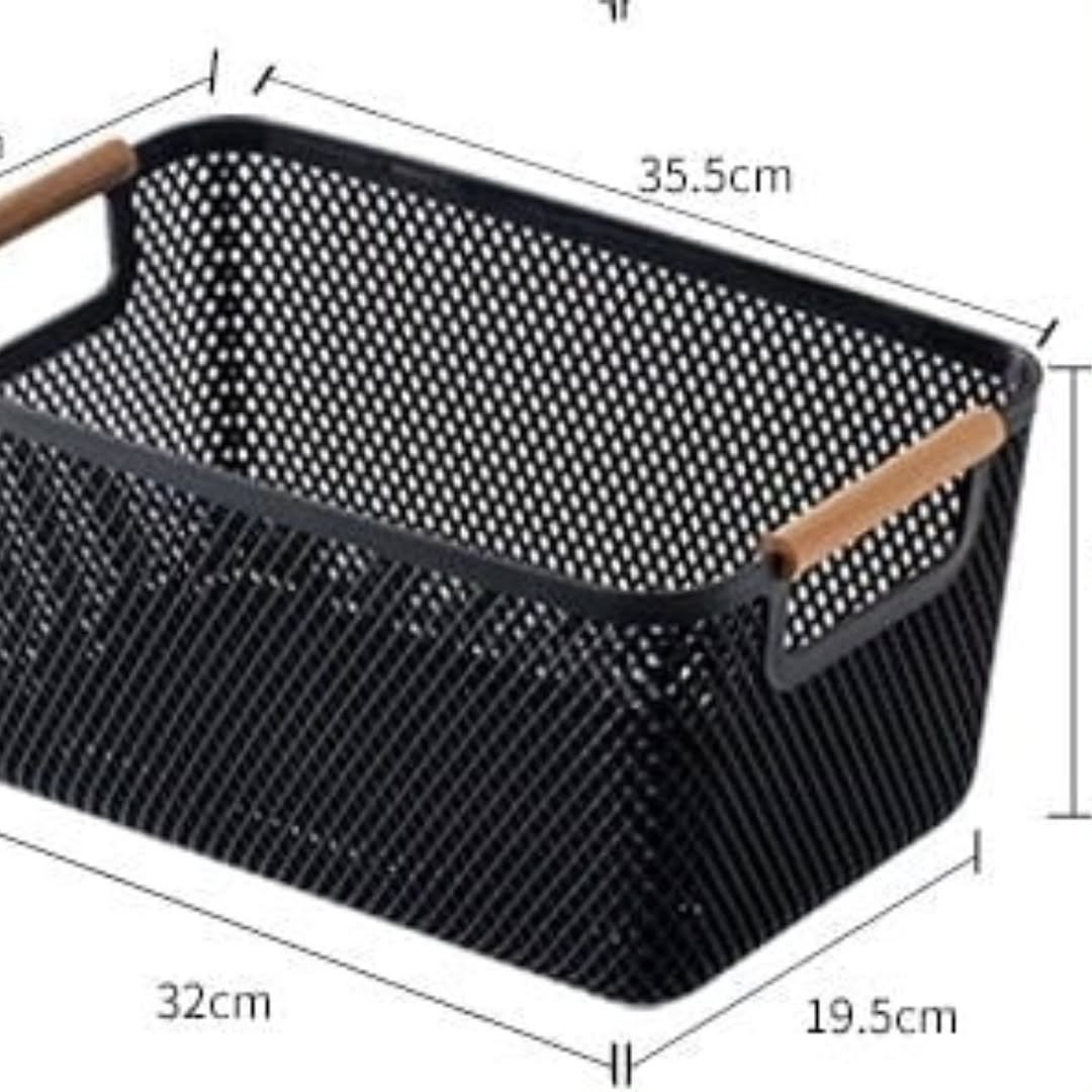 Large Modern Hard Plastic Storage Basket