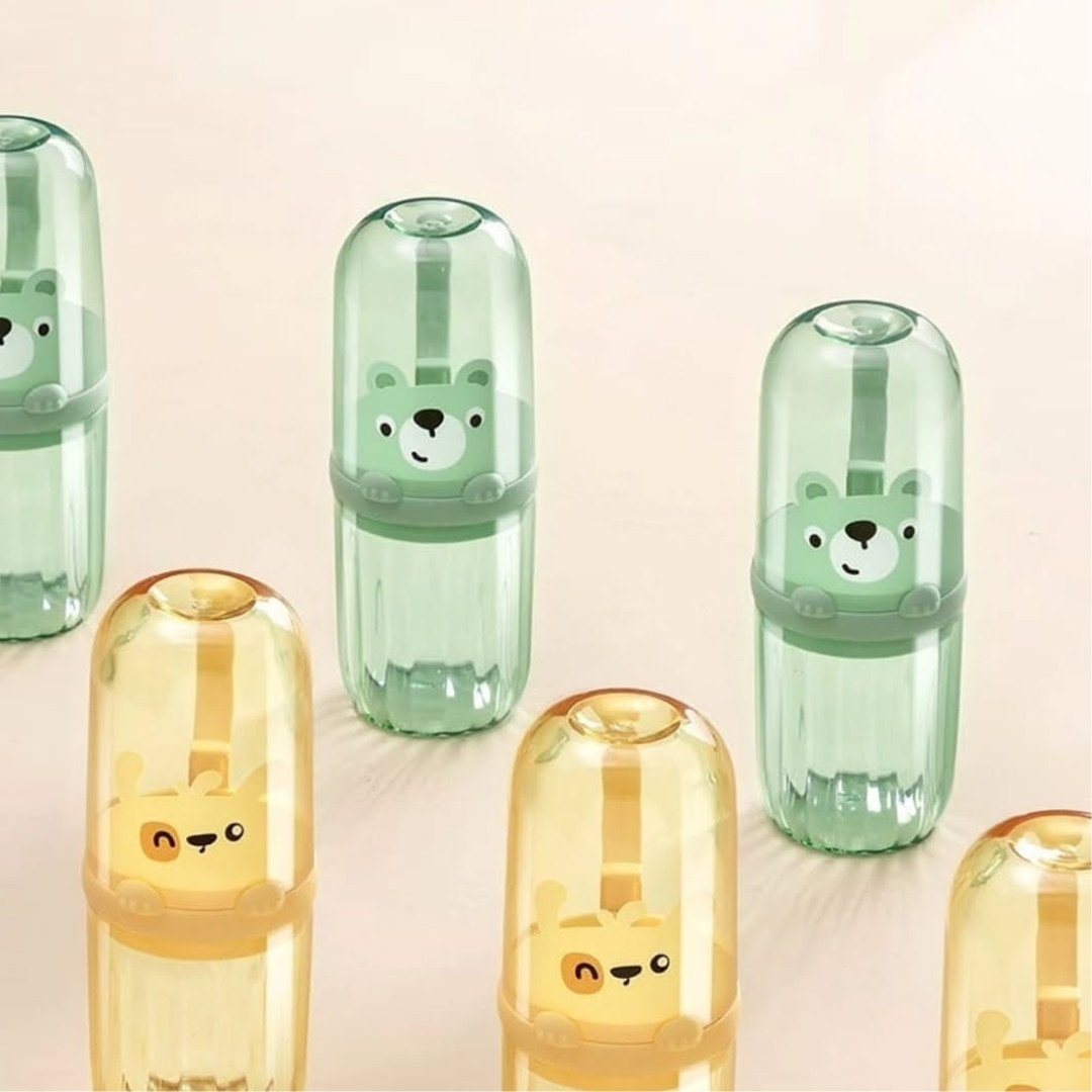 Kids Cartoon Themed Toothbrush and Toothpaste Holder