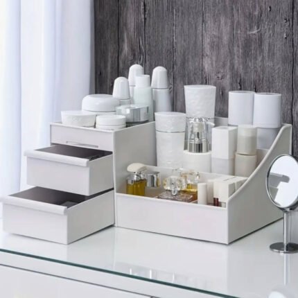 Cosmetic Storage Box with Drawers