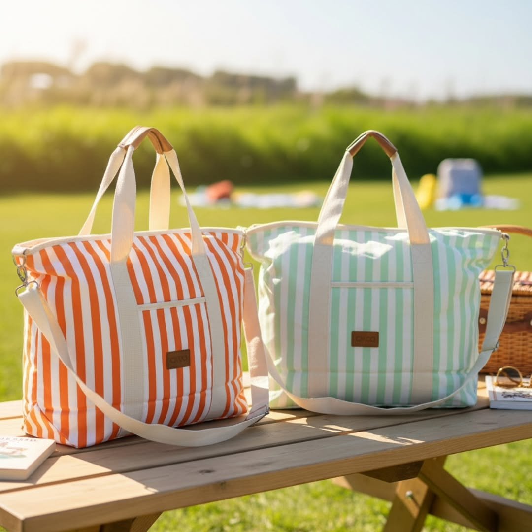 Cabana Stripe Beach Market Bag