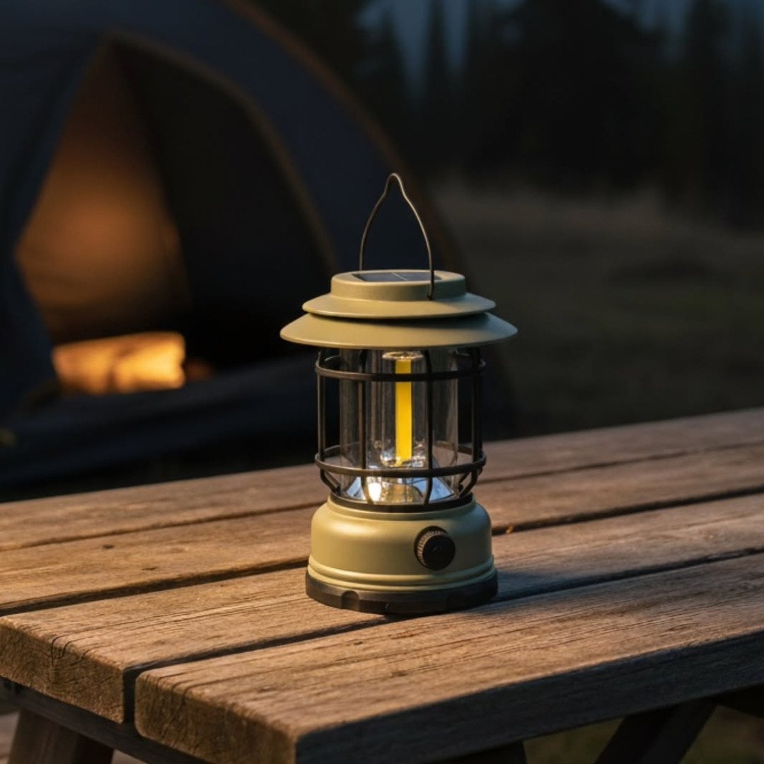 Solar Rechargeable Camping Lamp