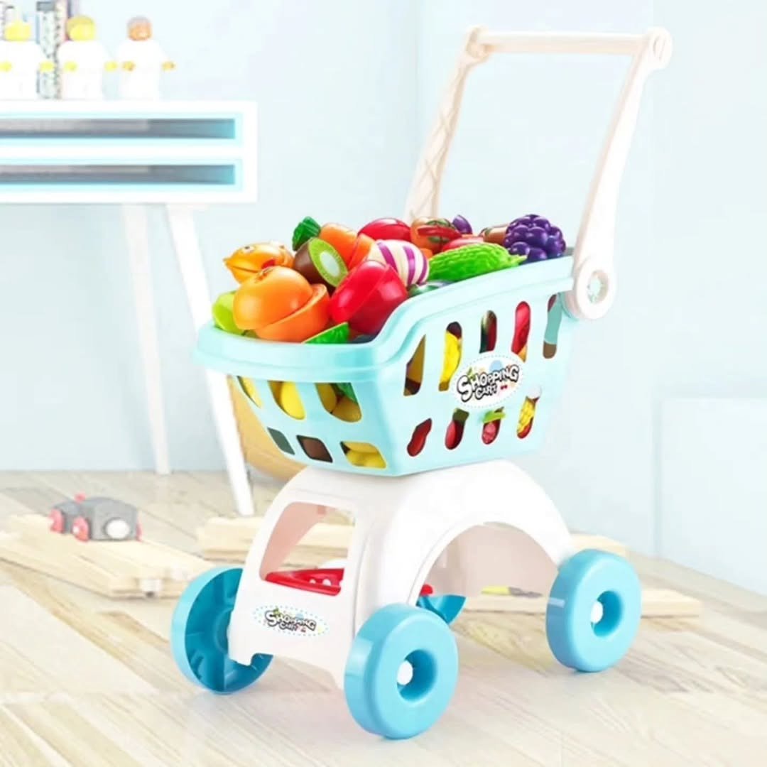 Kids Kitchen Play House Shopping Trolley