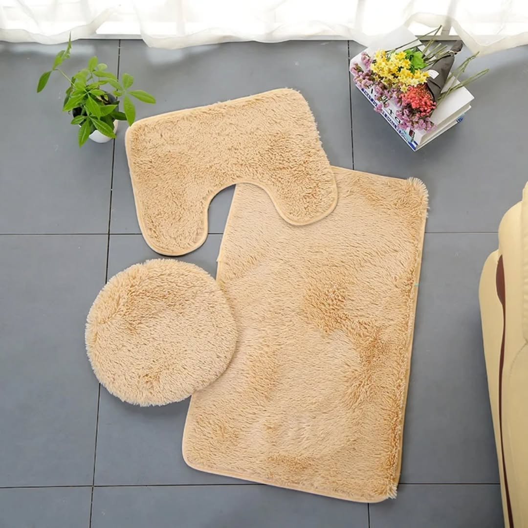 3 in 1 Fluffy Toilet Mats