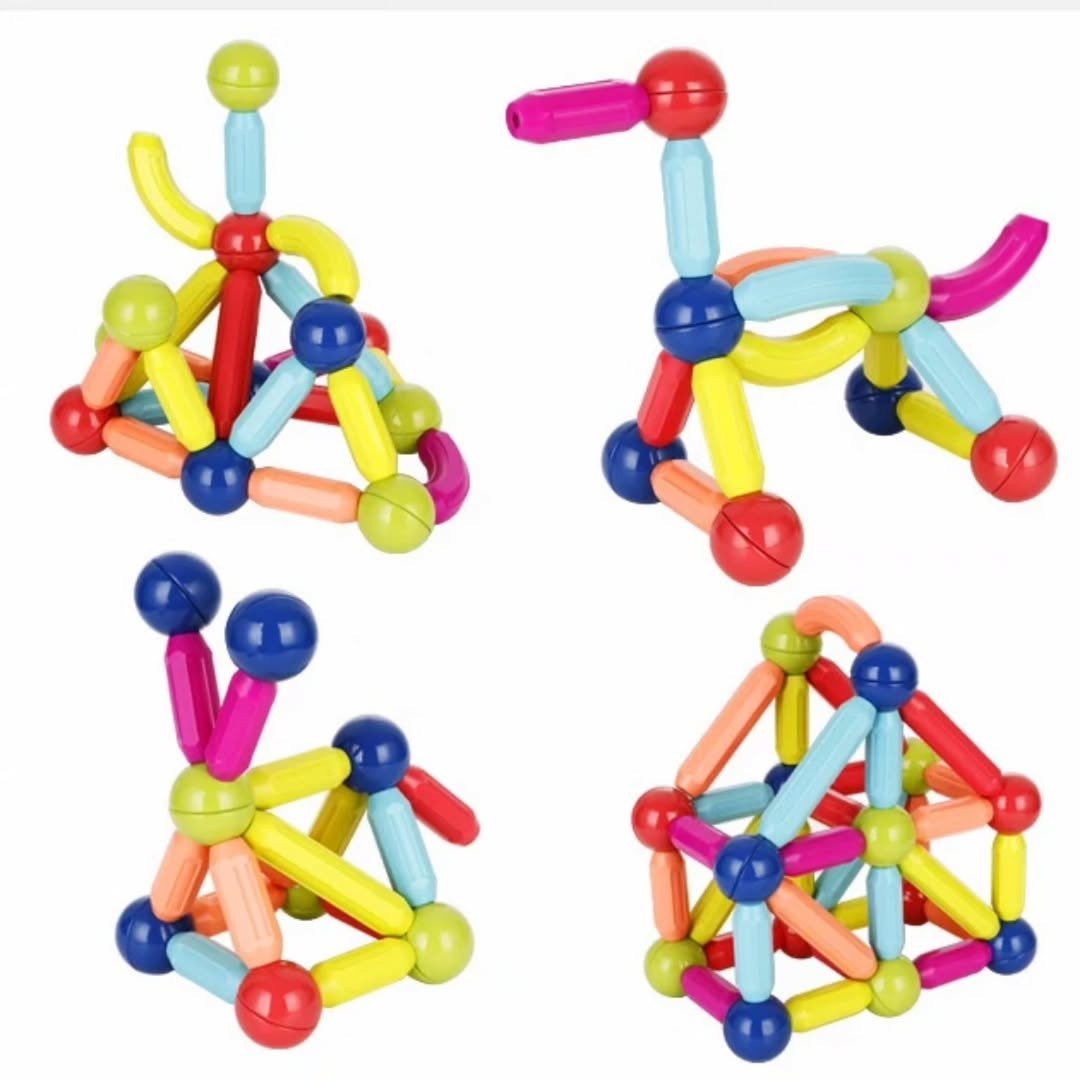 64PCS Magnetic Sticks Building Set