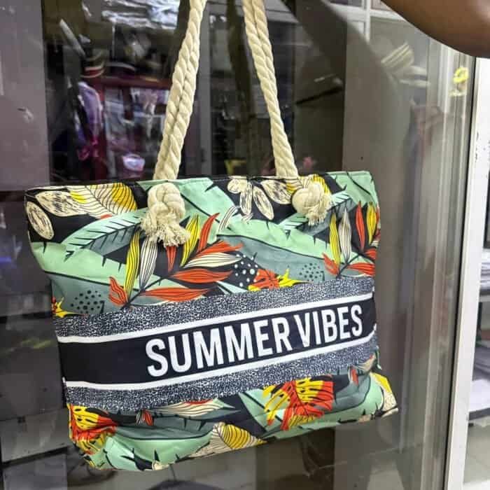 Summer Vibes Women Beach Market Bag