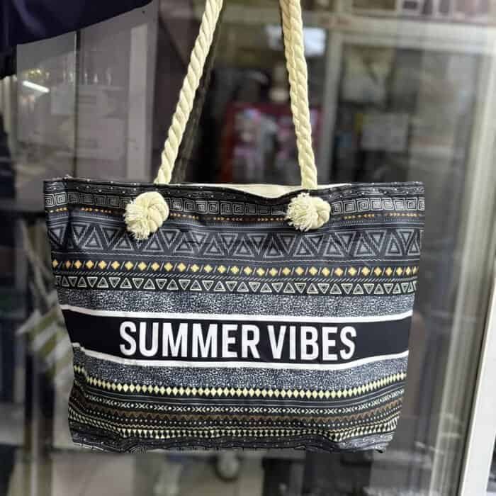 Summer Vibes Women Beach Market Bag