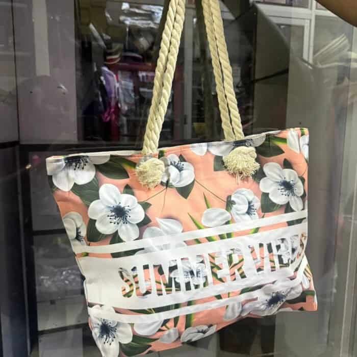 Summer Vibes Women Beach Market Bag