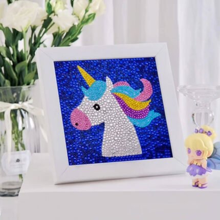 DIY Diamond Crystal Painting Cartoon with Frame Wall Décor