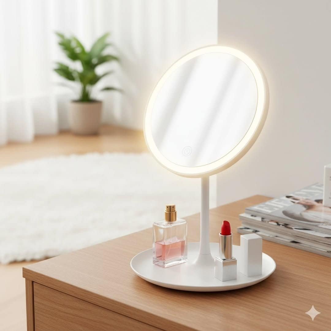 Rechargeable LED Makeup Mirror