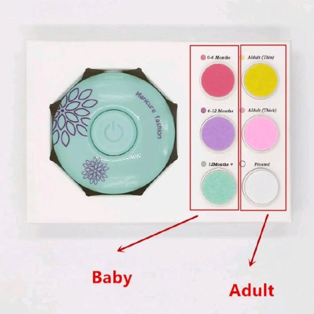 6Pcs Electric Baby Nail Trimmer Set