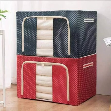 66L Oxford Cloth Frame Storage Box with Cover