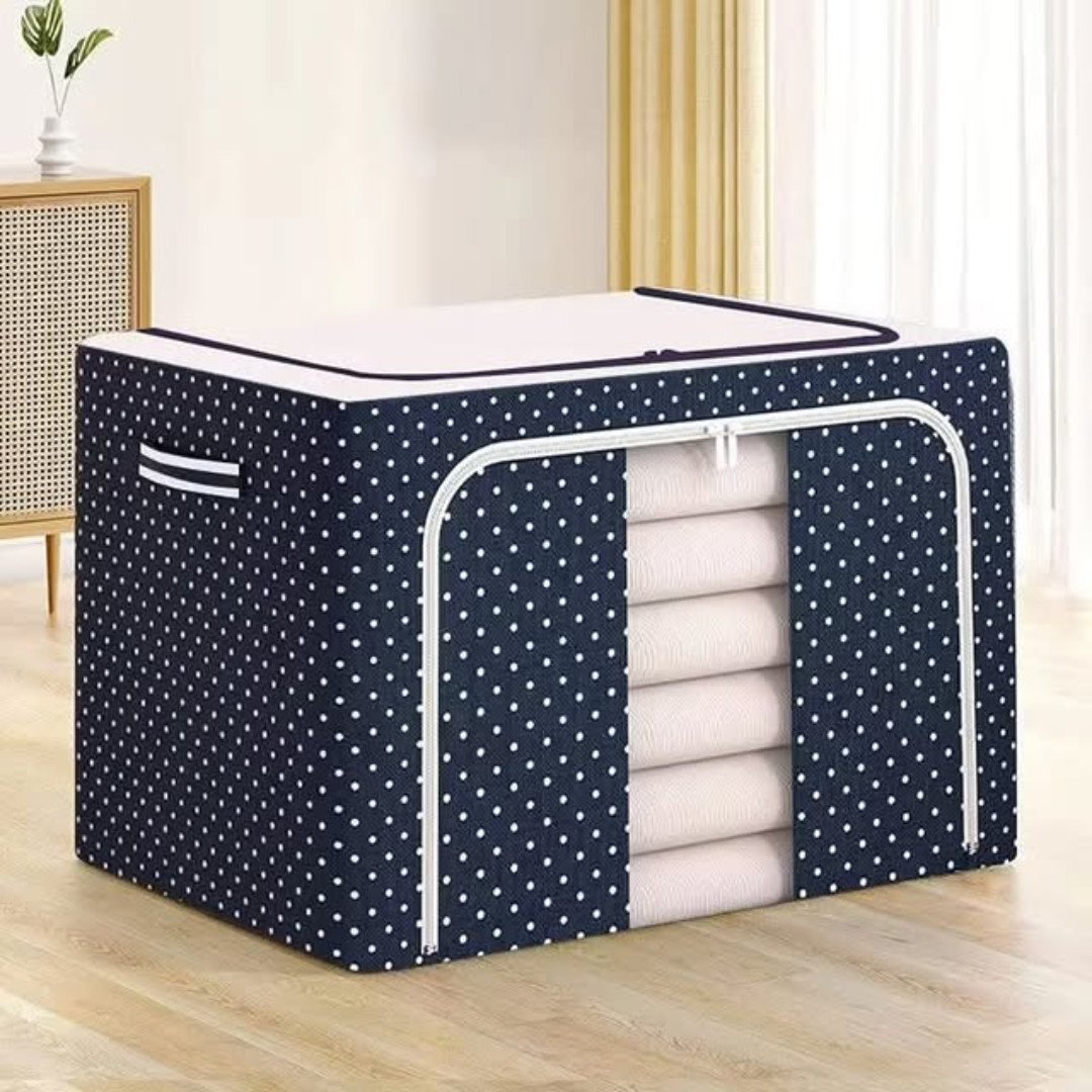 66L Oxford Cloth Frame Storage Box with Cover