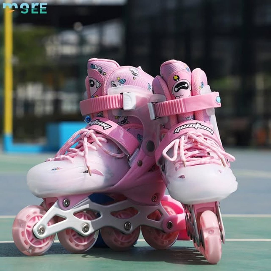Adjustable Soft Boot Skates with Light Up PU Wheels