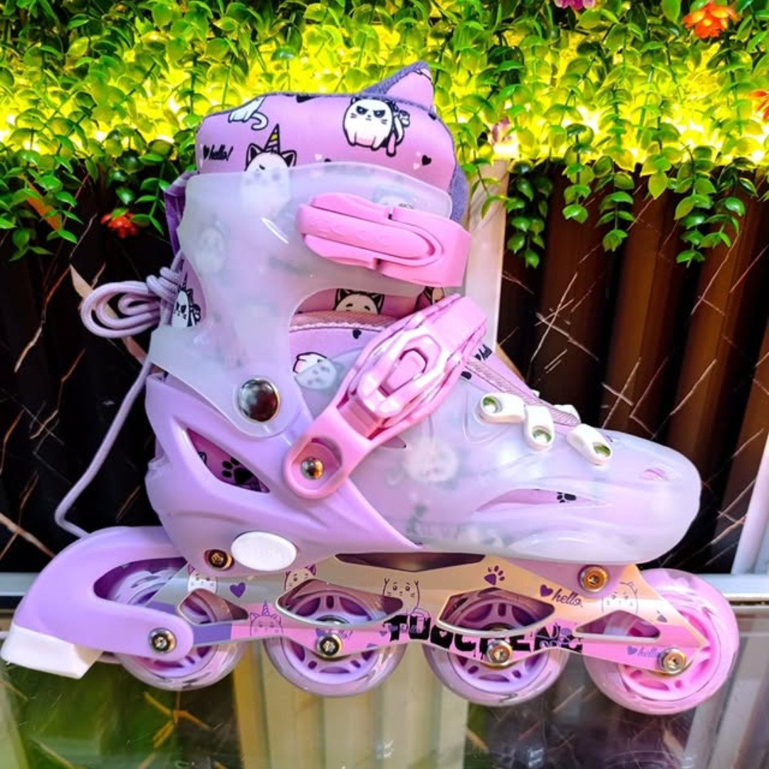 Adjustable Soft Boot Skates with Light Up PU Wheels