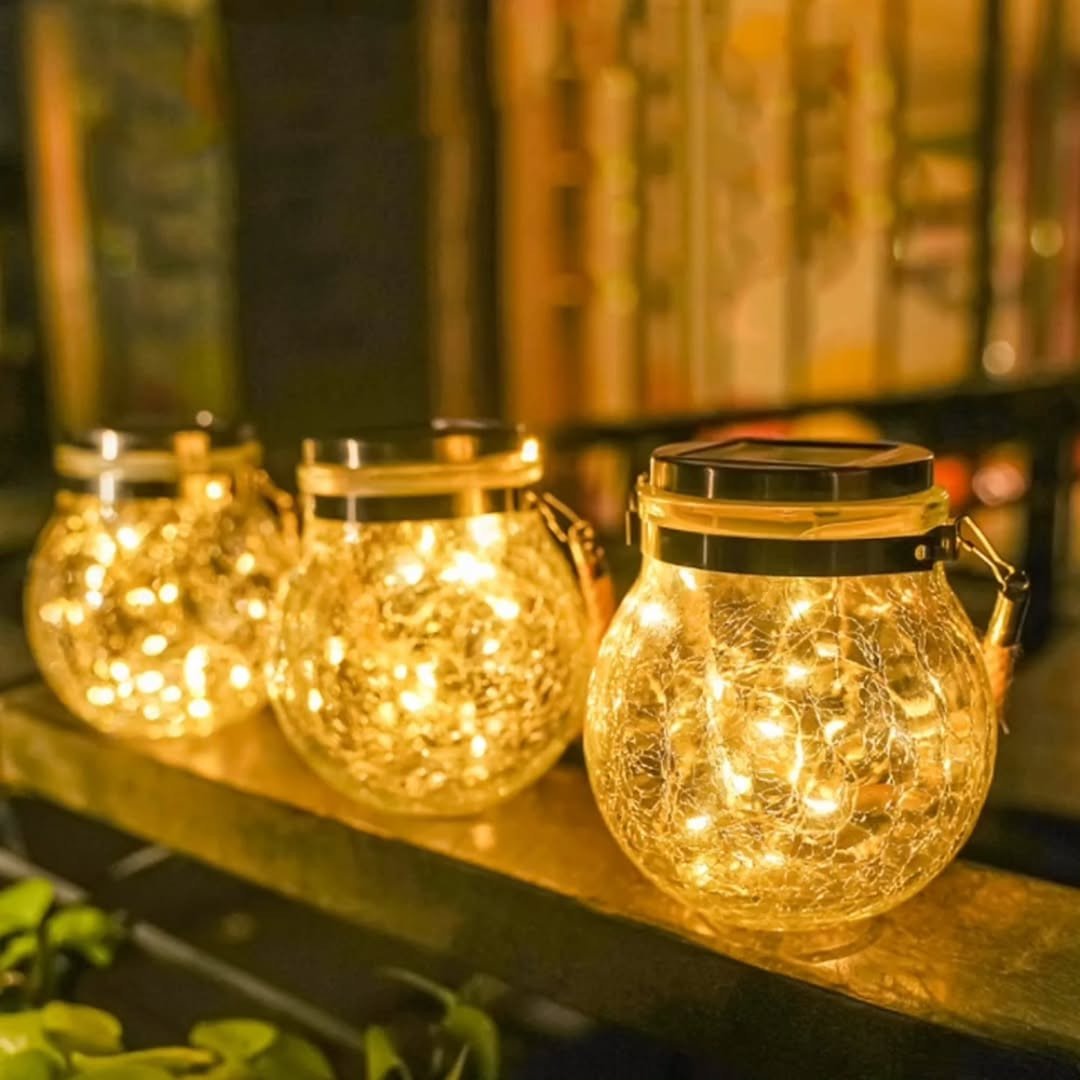 Solar Mason Jar Hanging Lights