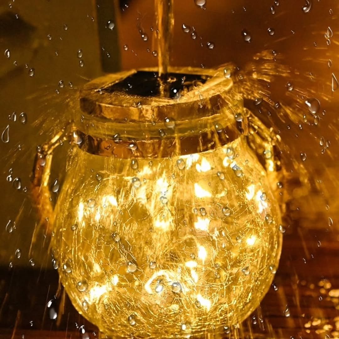 Solar Mason Jar Hanging Lights