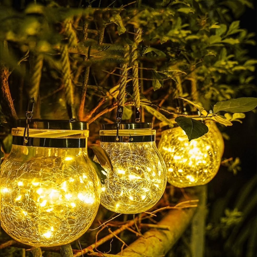Solar Mason Jar Hanging Lights
