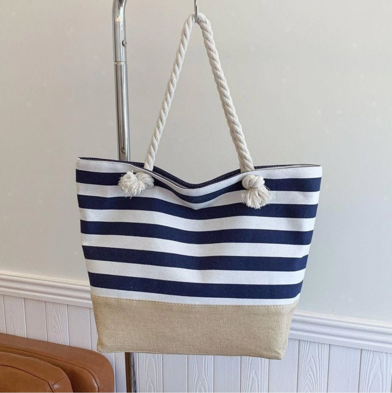 Striped Tote Bags