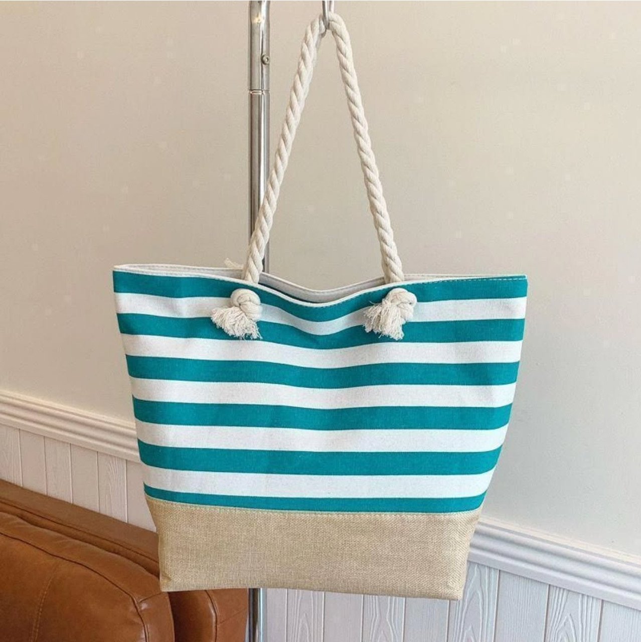 Striped Tote Bags