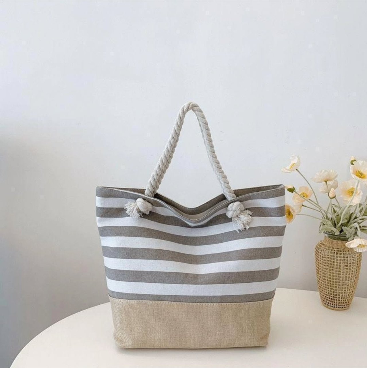 Striped Tote Bags