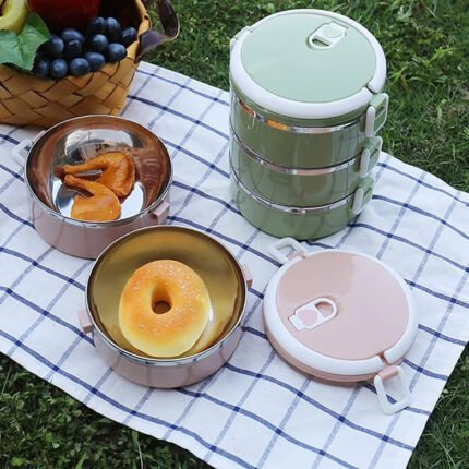 2 Layer Portable Food Warmer Lunch Box