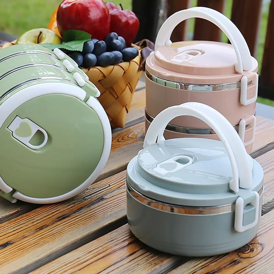 2 Layer Portable Food Warmer Lunch Box