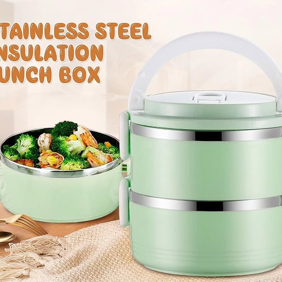 2 Layer Portable Food Warmer Lunch Box