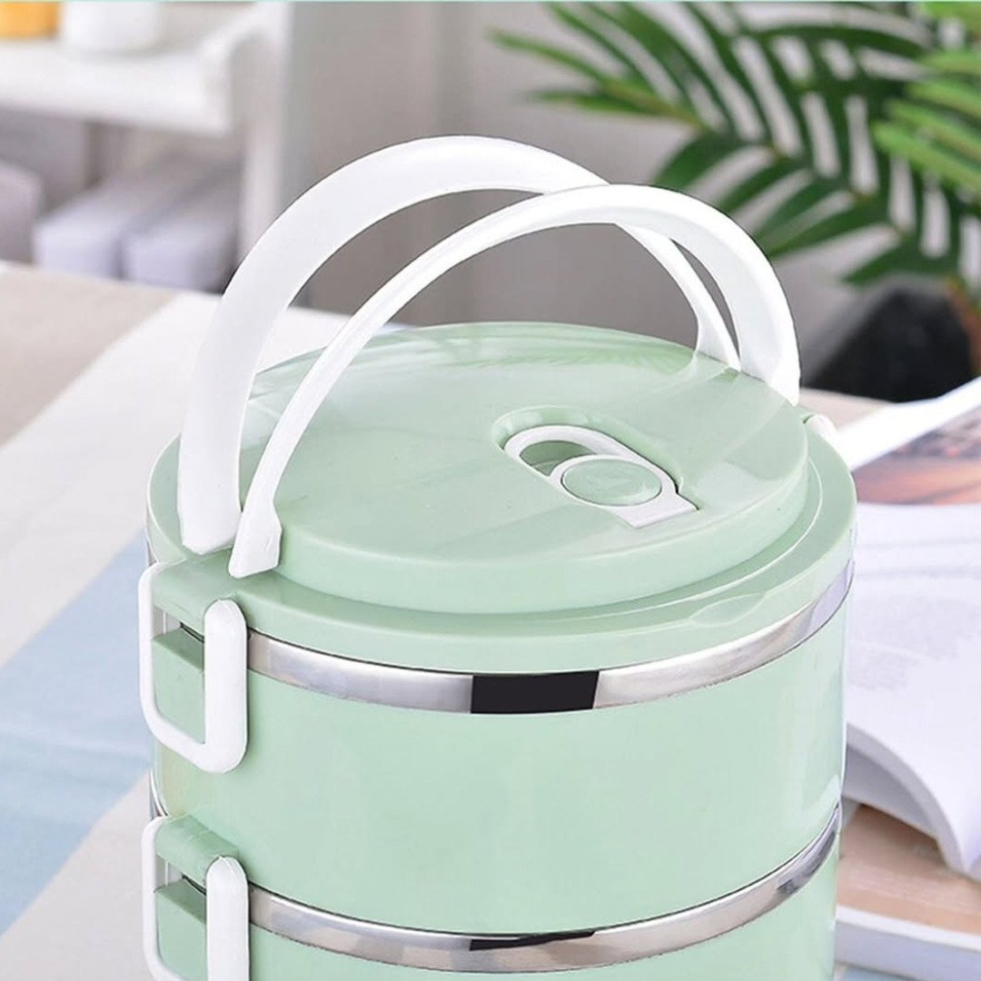 2 Layer Portable Food Warmer Lunch Box
