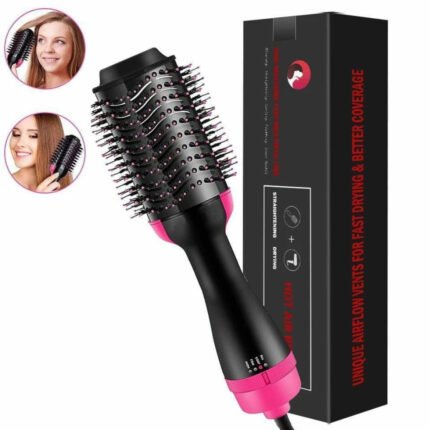Electric Hair Straightener Brush Dryer