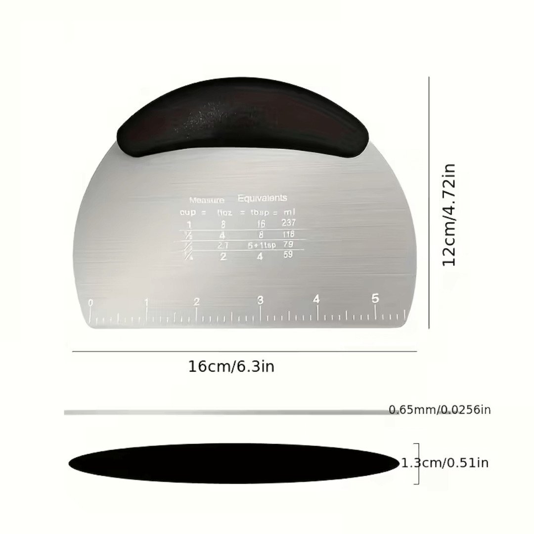 Stainless Steel Dough Scraper and Cutter - Image 3