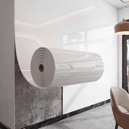 Adhesive Marble Wallpaper Roll white