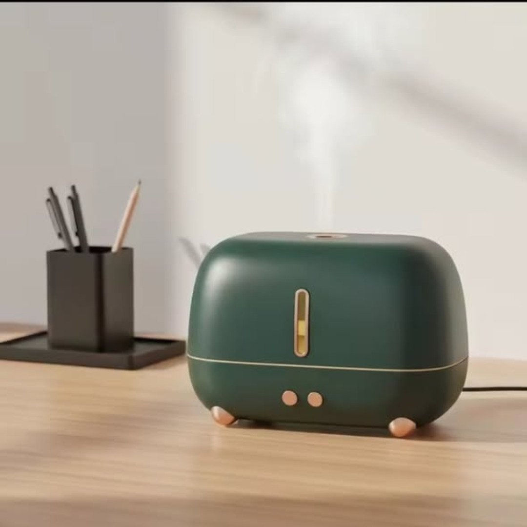 Portable Colorful Cool Mist USB LED Room Fire Flame Humidifier