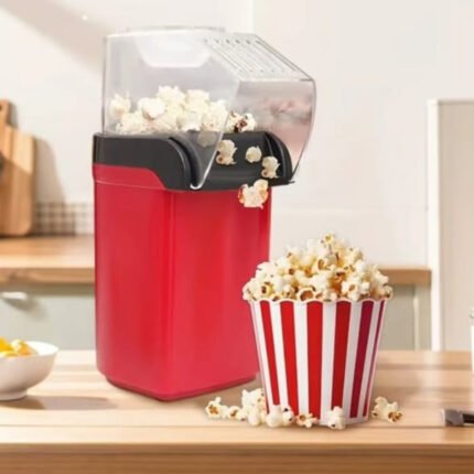 Portable hot air popcorn maker